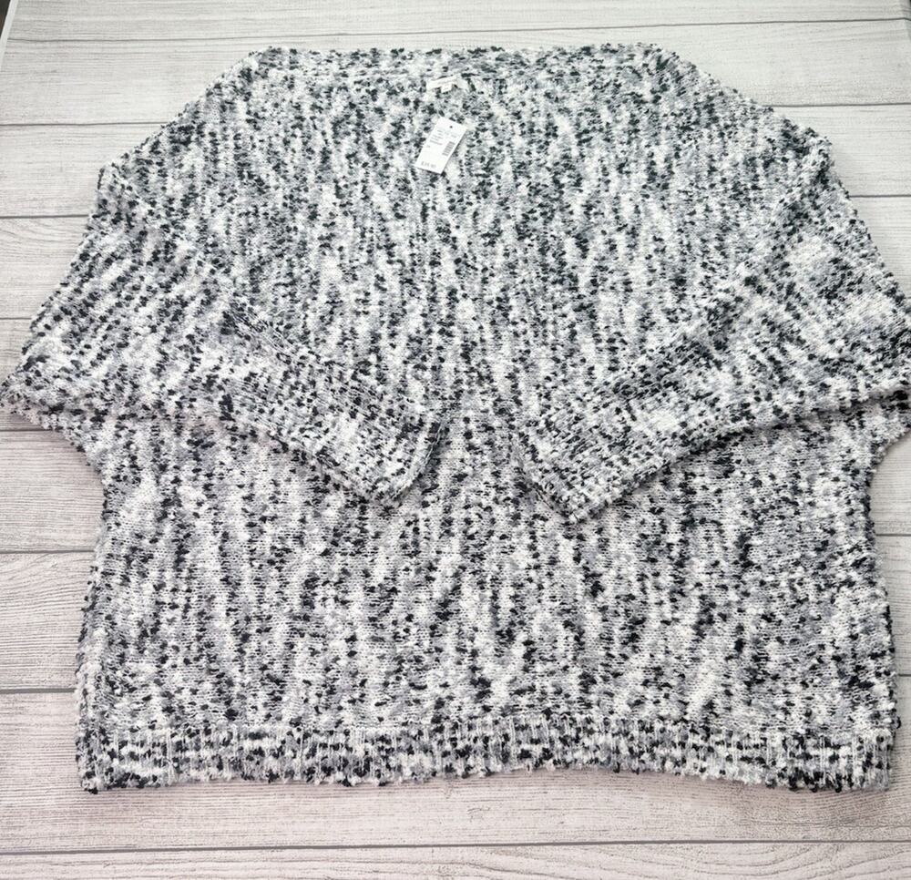 Maurices Silver Gray Metallic Off The Shoulder Sweater Size 3X